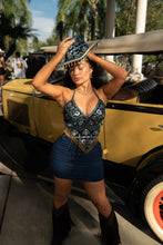 Load image into Gallery viewer, Velvet Midnight Cowboy Hat
