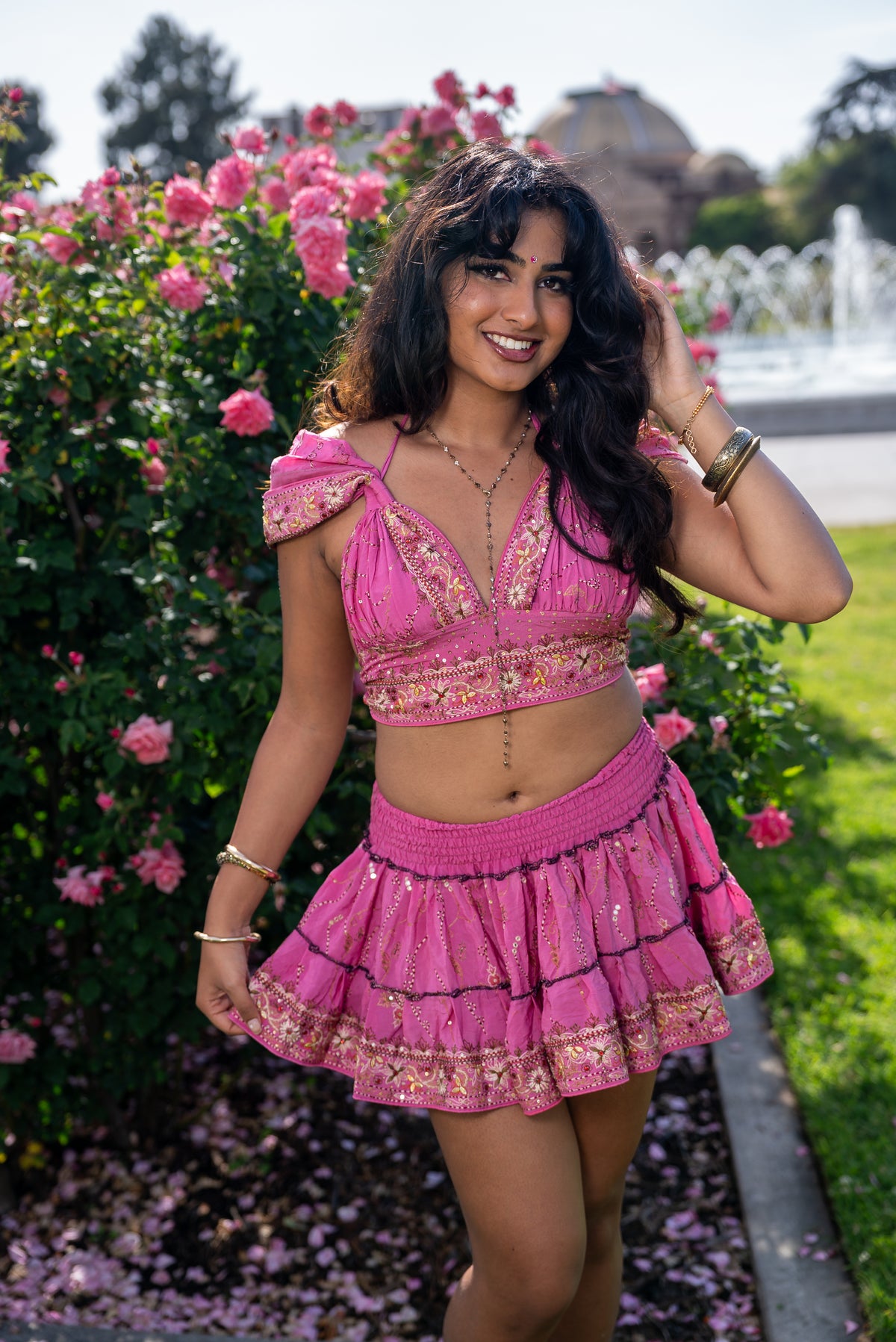 Bohemian Aurora Mini Gehr Skirt Set