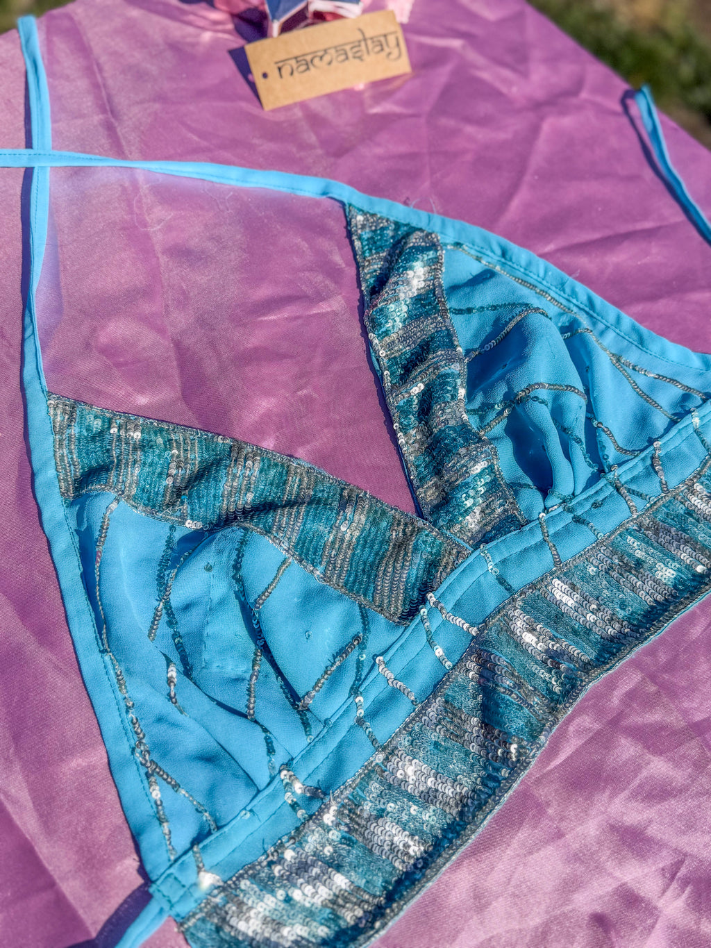Diamond sky halter top