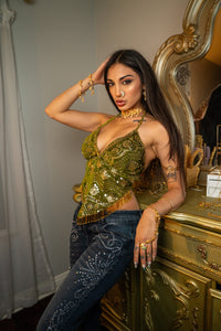 Venus Velvet Sequin Top (PREORDER 8/14)