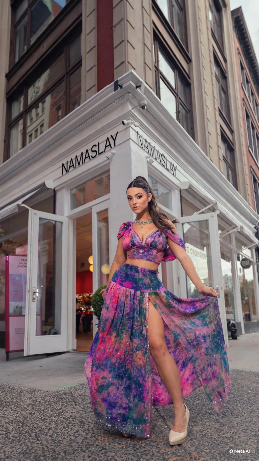 Violet Moonflower Goddess Set