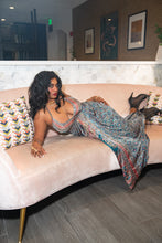 Load image into Gallery viewer, Bohemian Peacock Magic Dress
