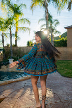 Load image into Gallery viewer, Aztec Azula Mini Babydoll Dress
