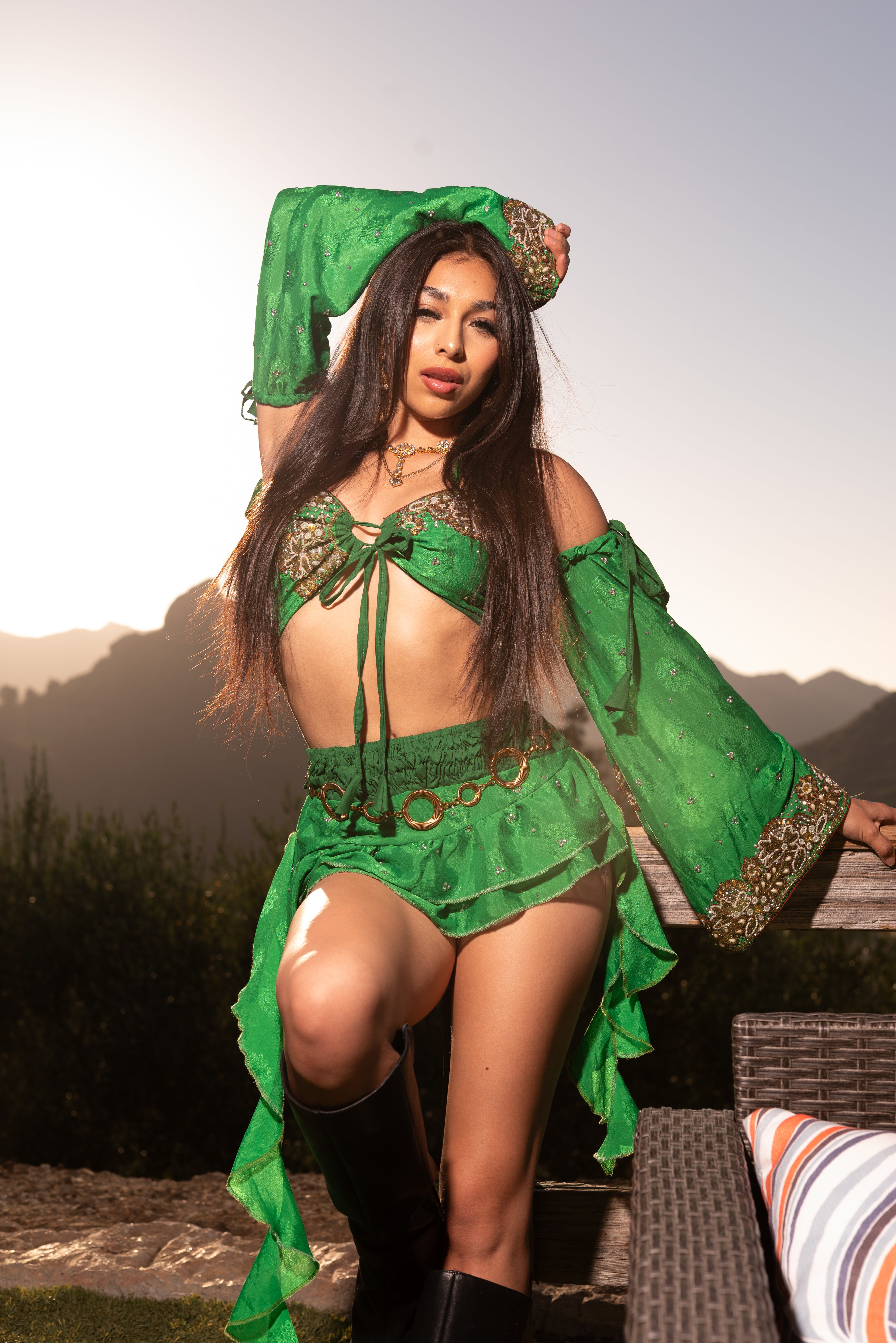 Amazon princess Shakti Mini Skirt set