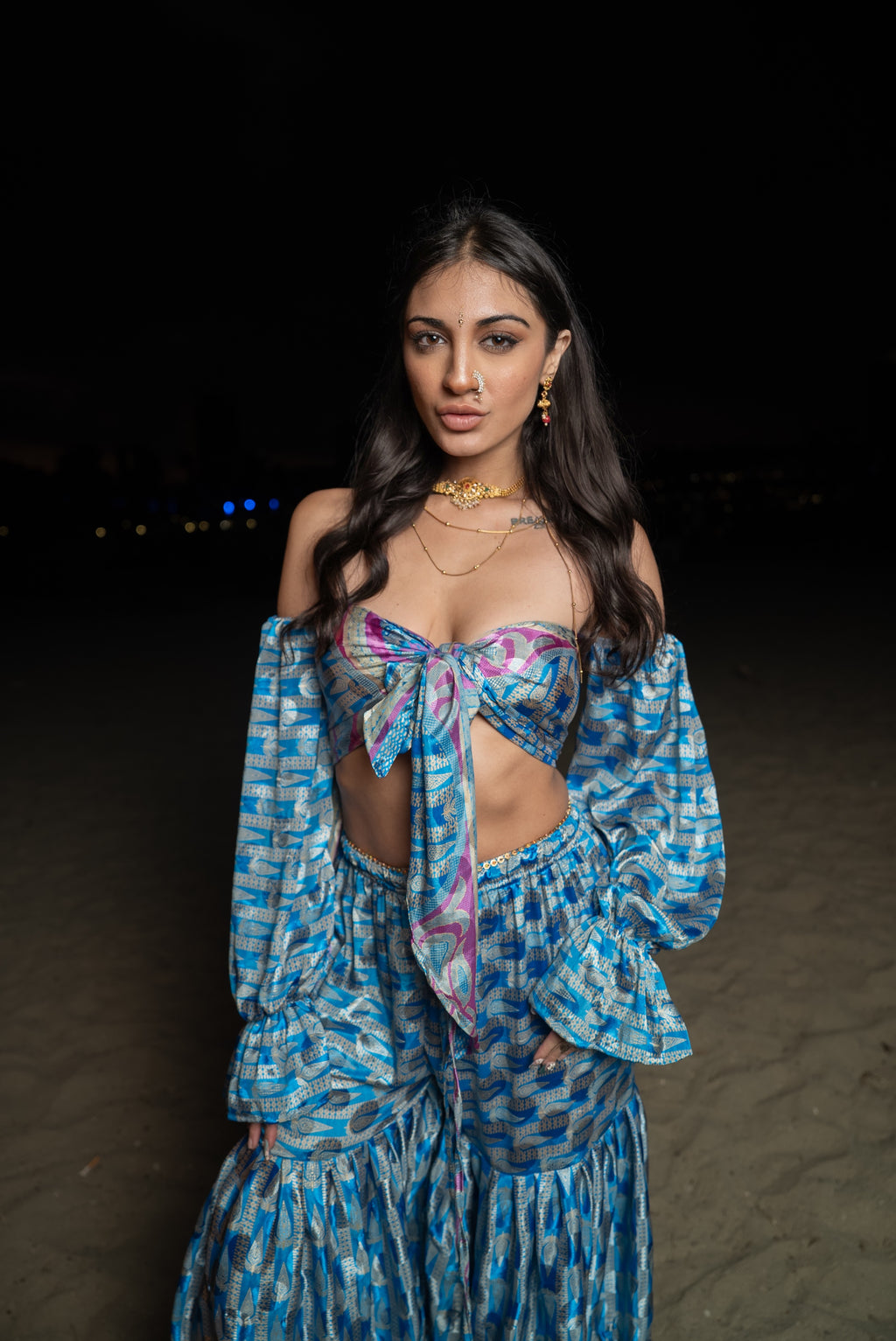 Mermaid princess sharara pants set
