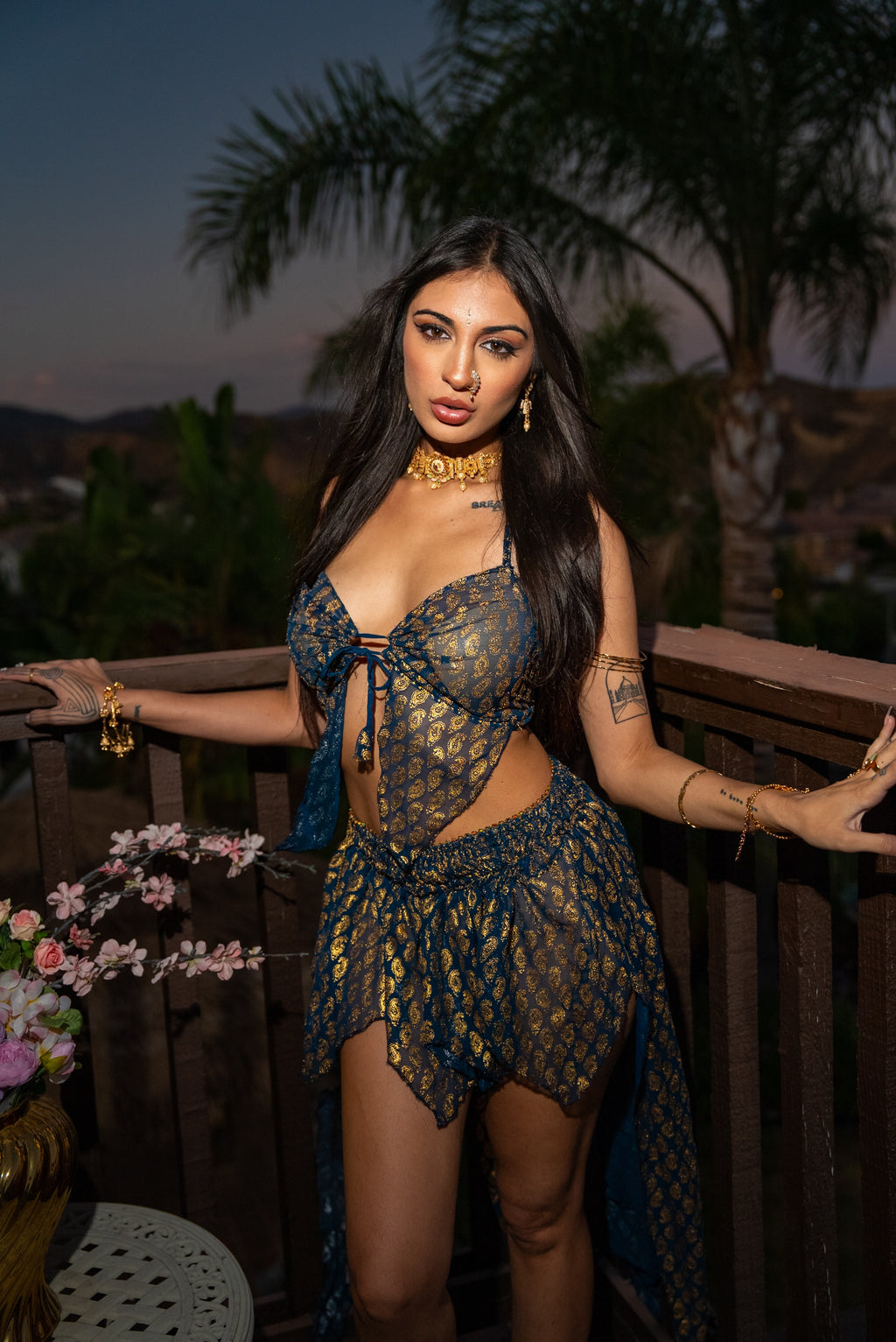 Golden moonlight butterfly set