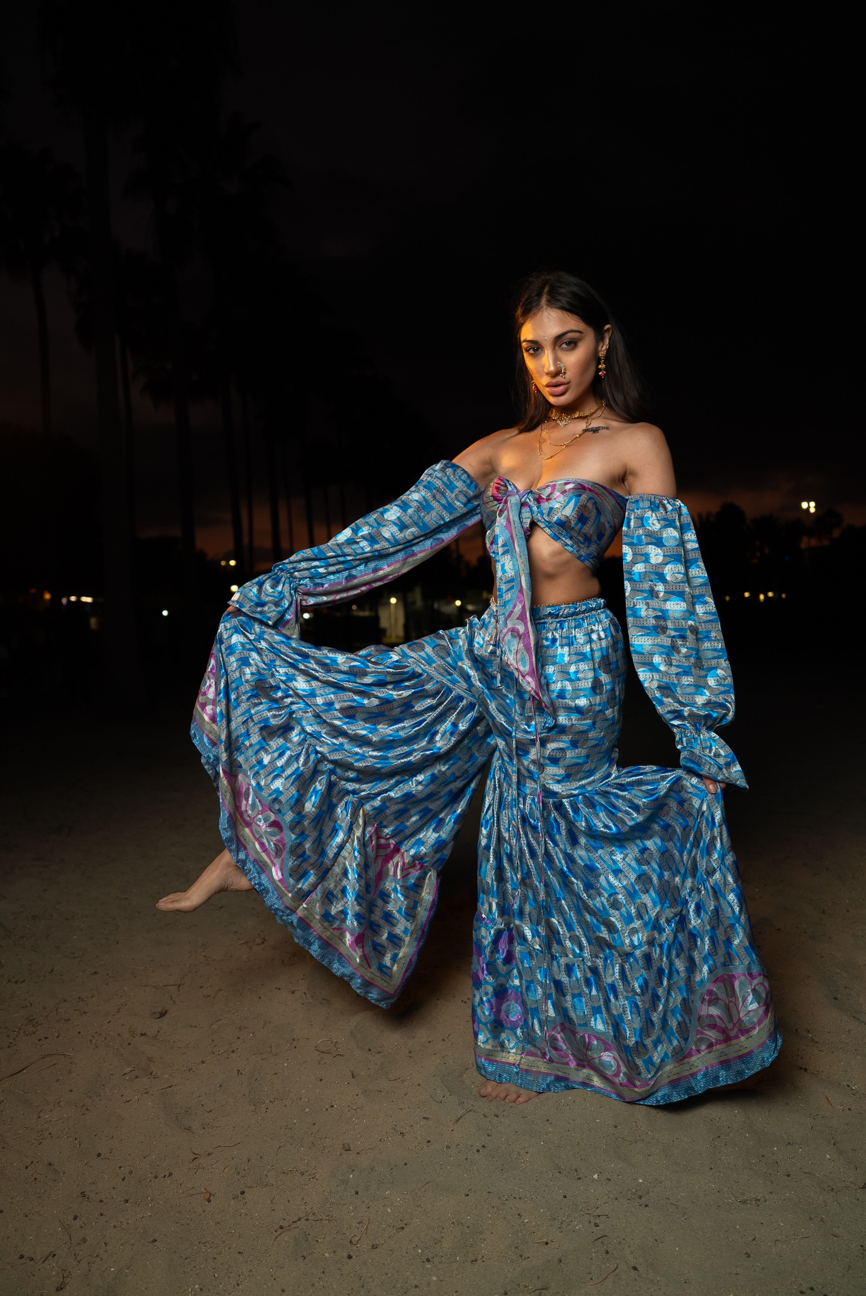Mermaid princess sharara pants set