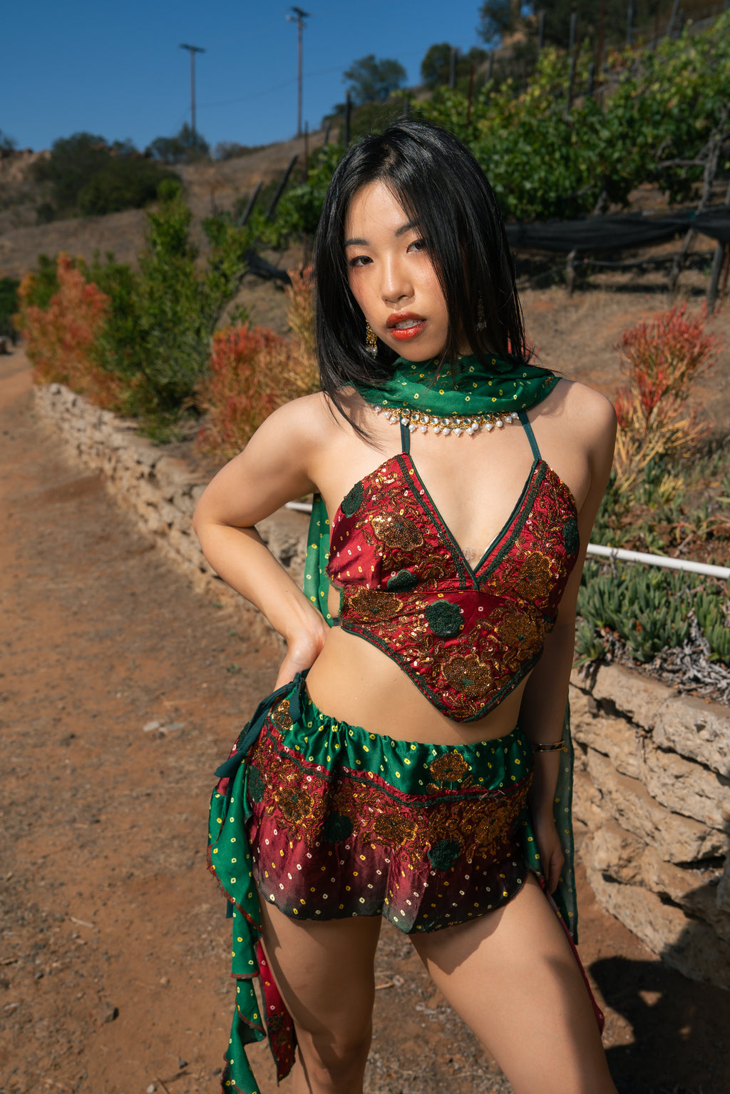 Royal Rose Dream Mini Skirt Set