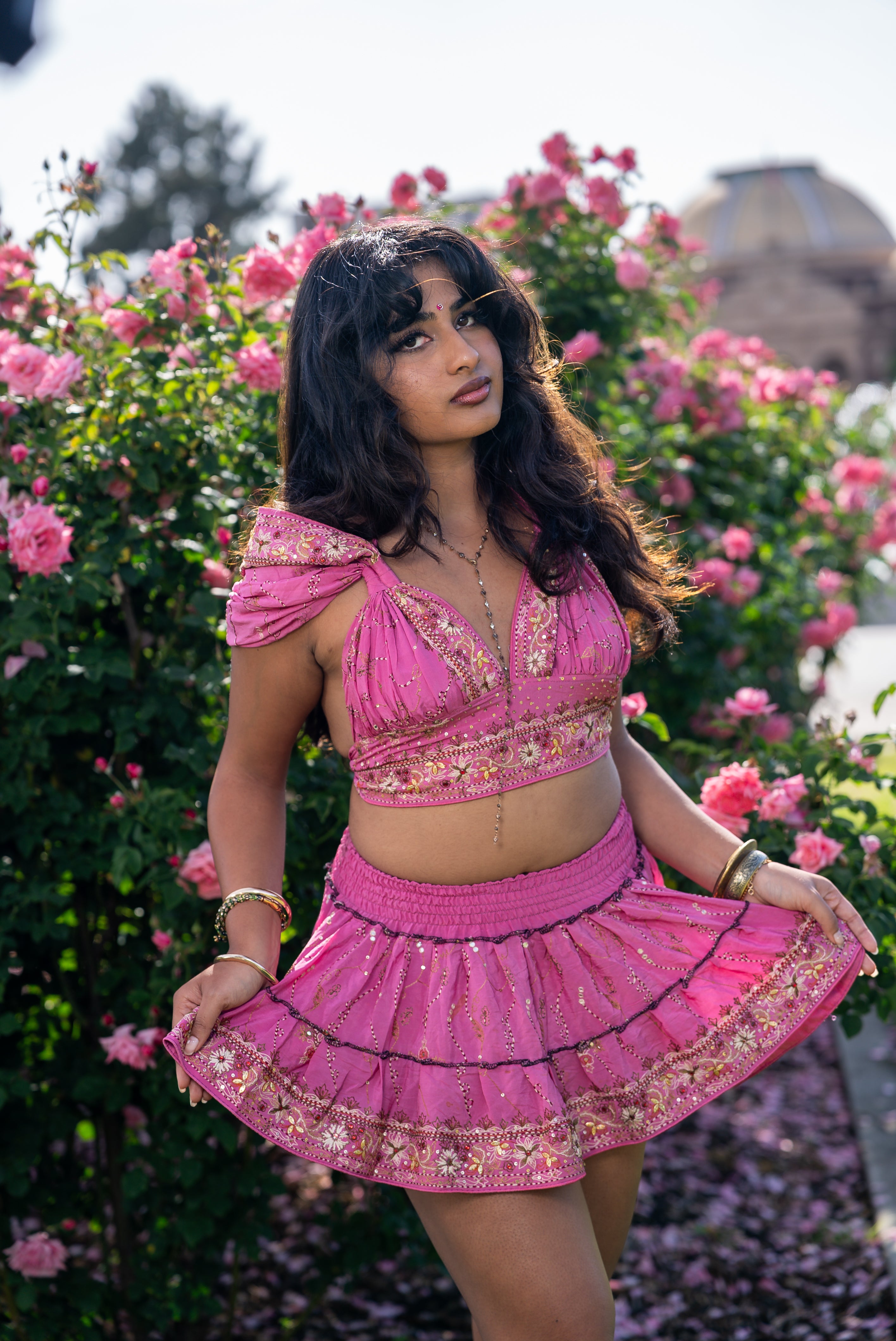 Bohemian Aurora Mini Gehr Skirt Set