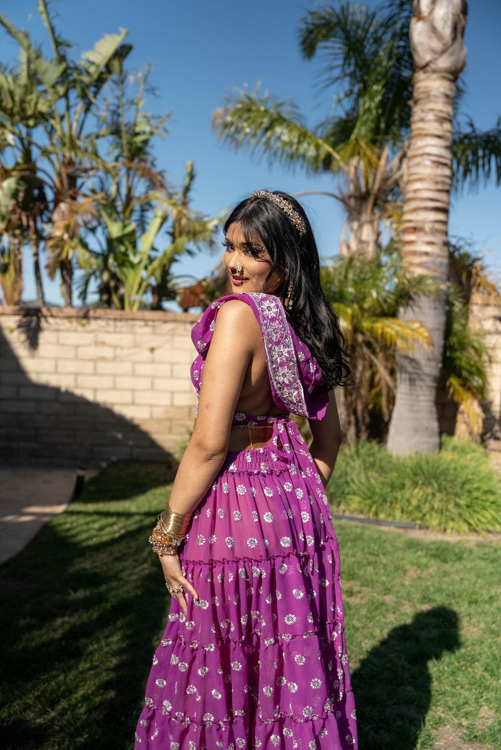 Violet Lotus Bollywood Set