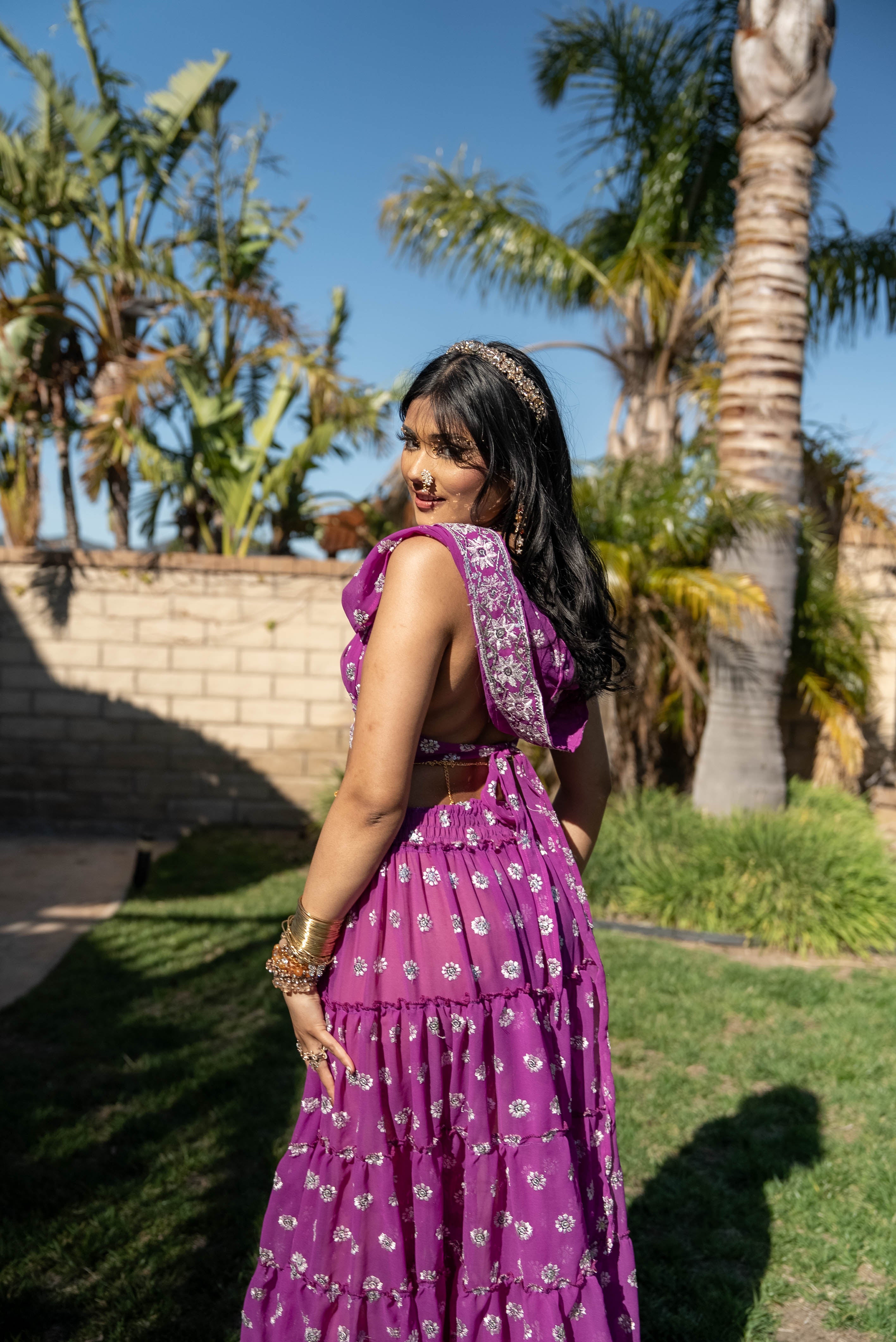 Violet Lotus Bollywood Set