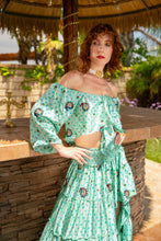 Load image into Gallery viewer, Baby Blue Bandhani Bollywood Set
