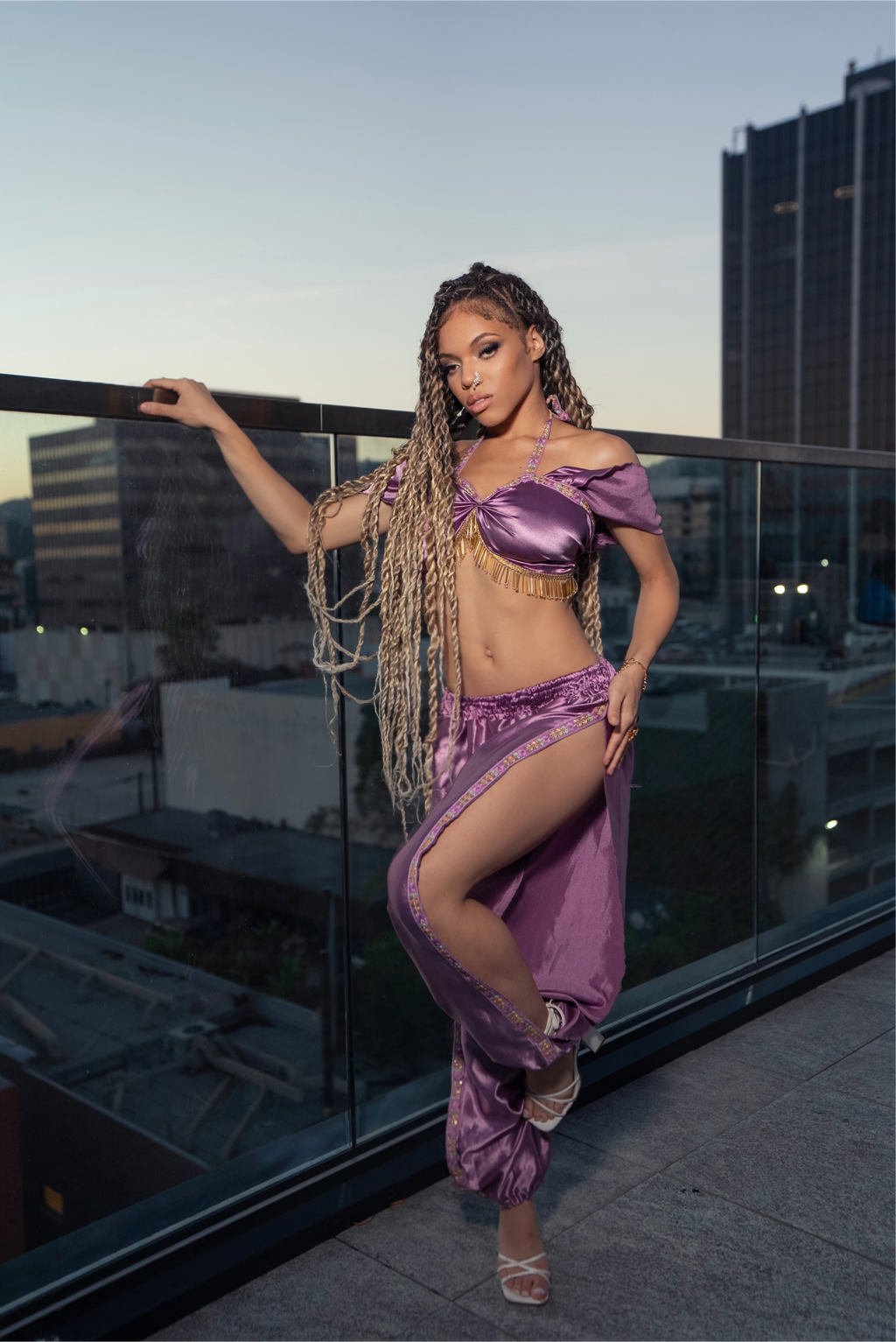 Lilac Silk Jasmine Set