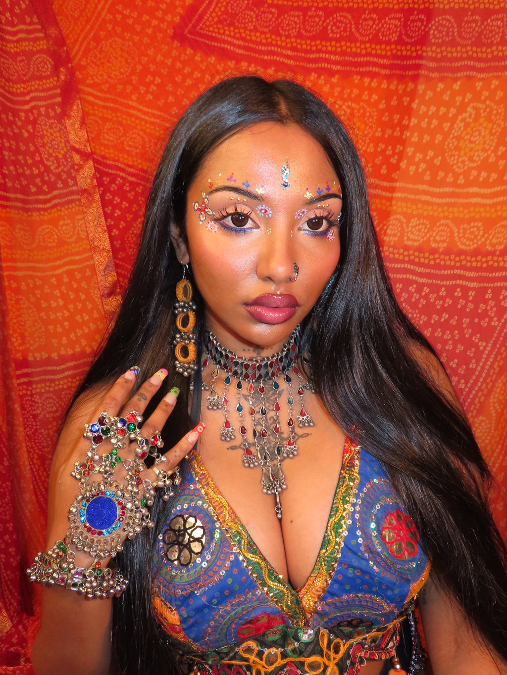Navratri lotus halter top