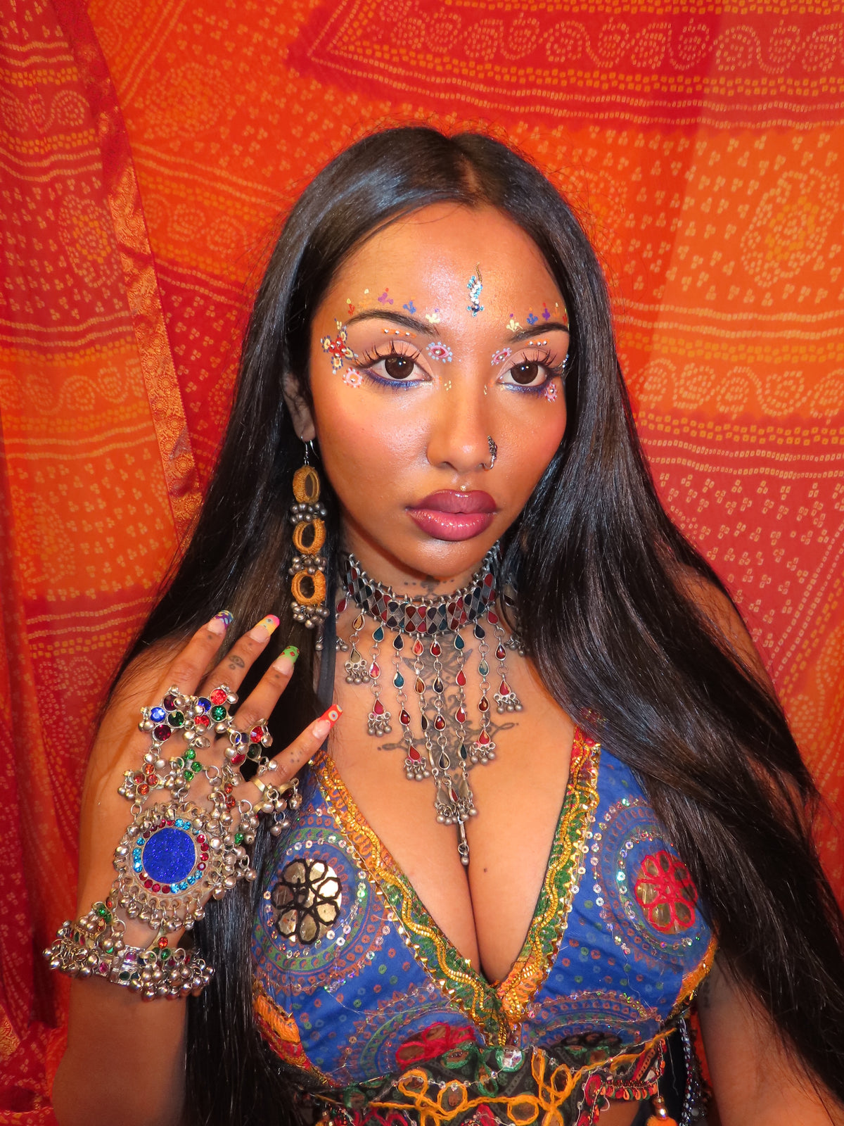 Navratri lotus halter top