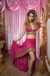 Pink Lotus Bollywood Set