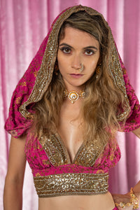 Pink Lotus Bollywood Set