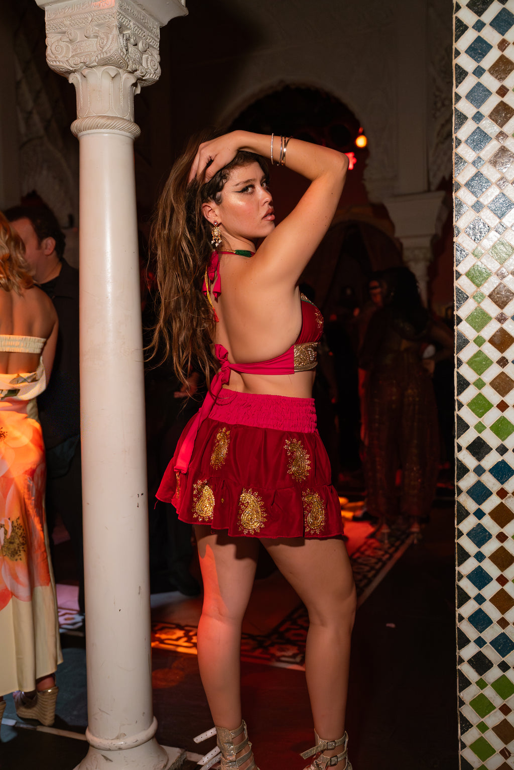Golden Ruby Mini Gehr Skirt Set