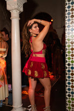 Load image into Gallery viewer, Golden Ruby Mini Skirt Set
