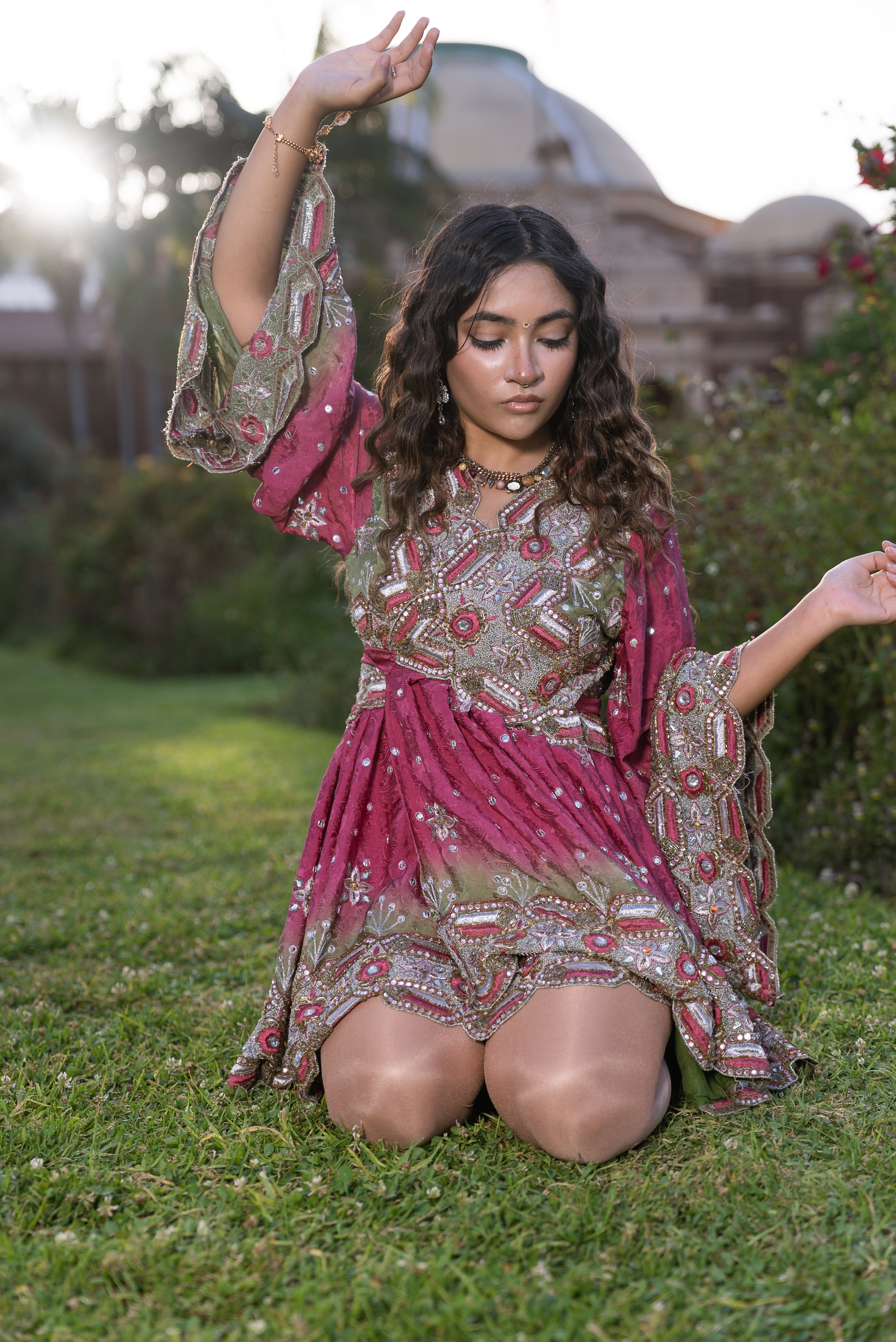 Rose Kulfi Babydoll Dress