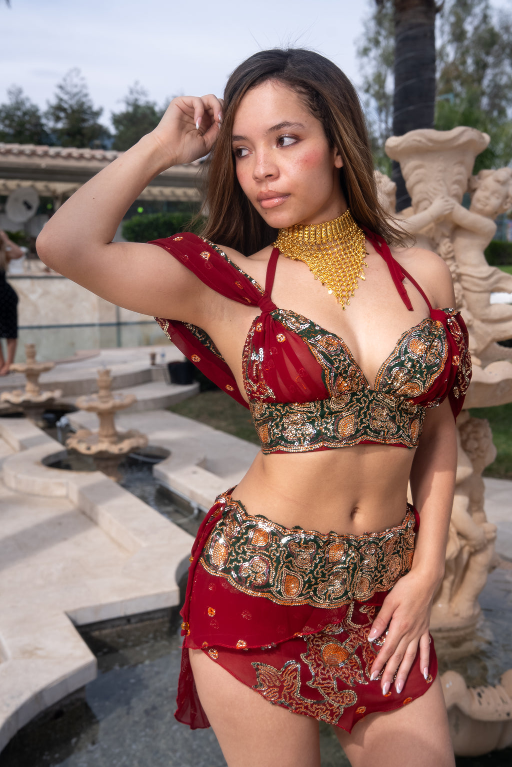 Midnight maroon fairy set