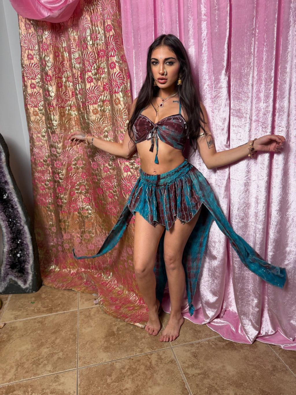 Tie dye sky sparkle butterfly set
