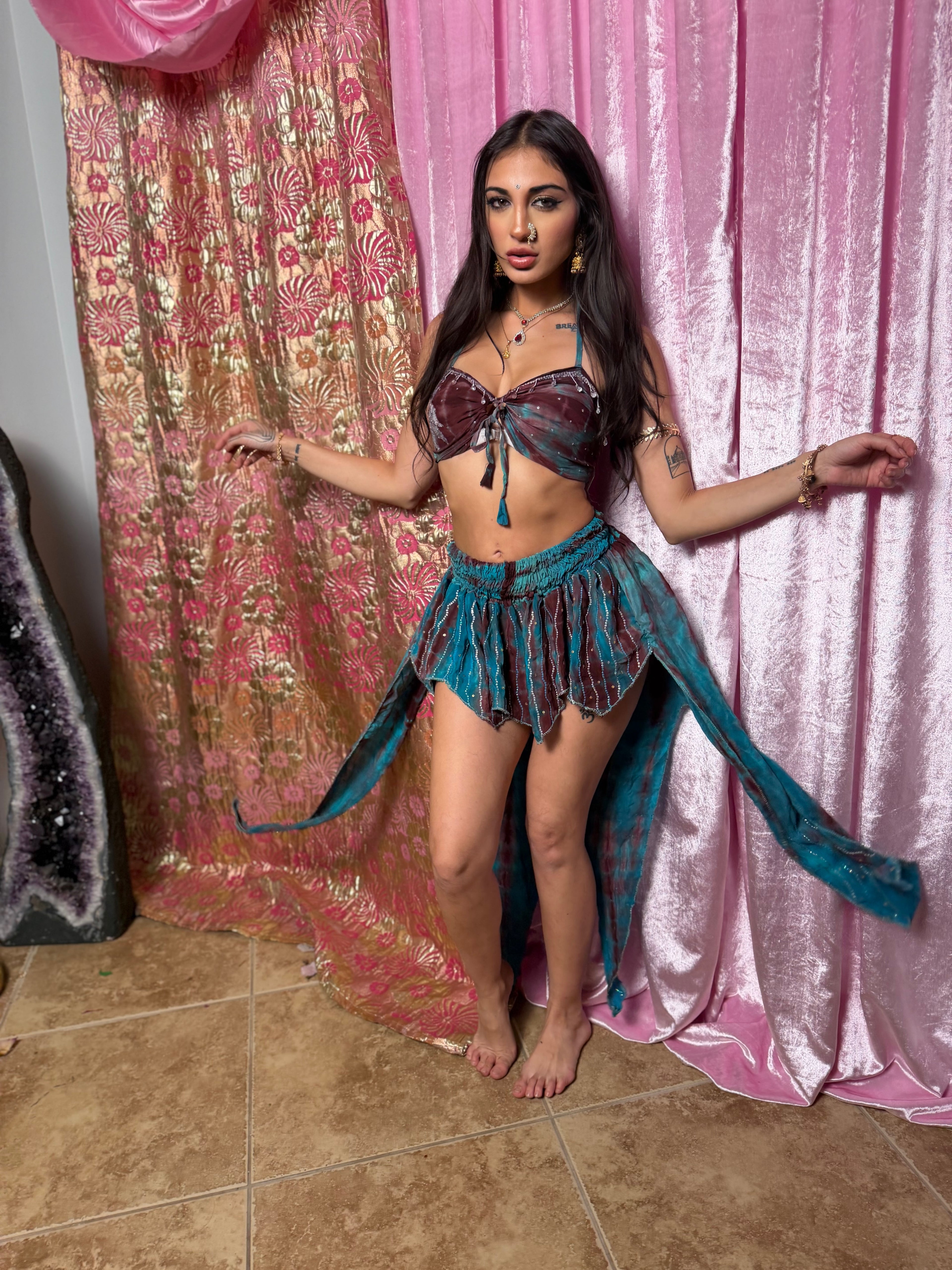 Tie dye sky sparkle butterfly set