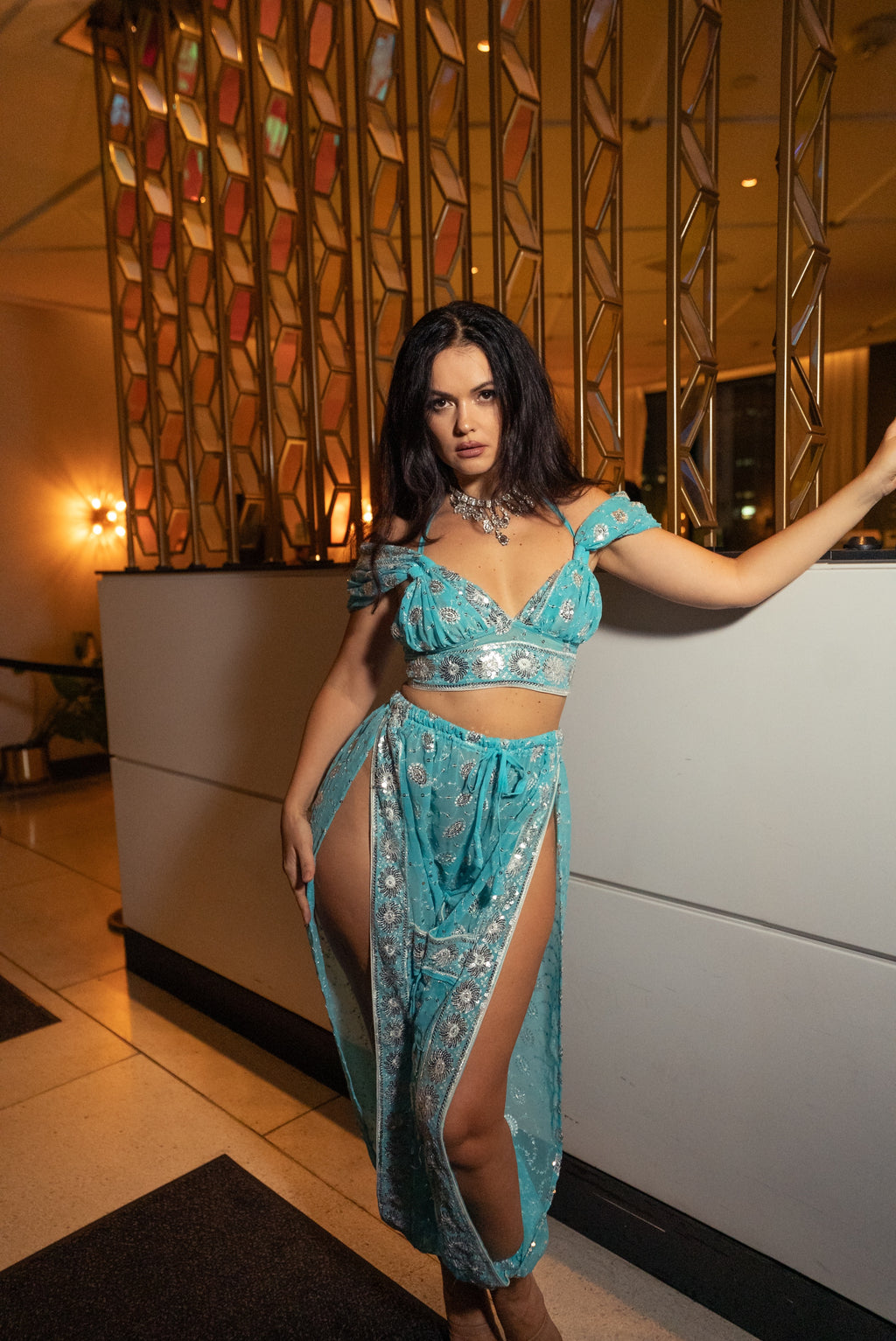 Blue Diamonds Jasmine Set
