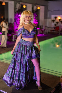 Purple Kaleidoscope Bollywood Set