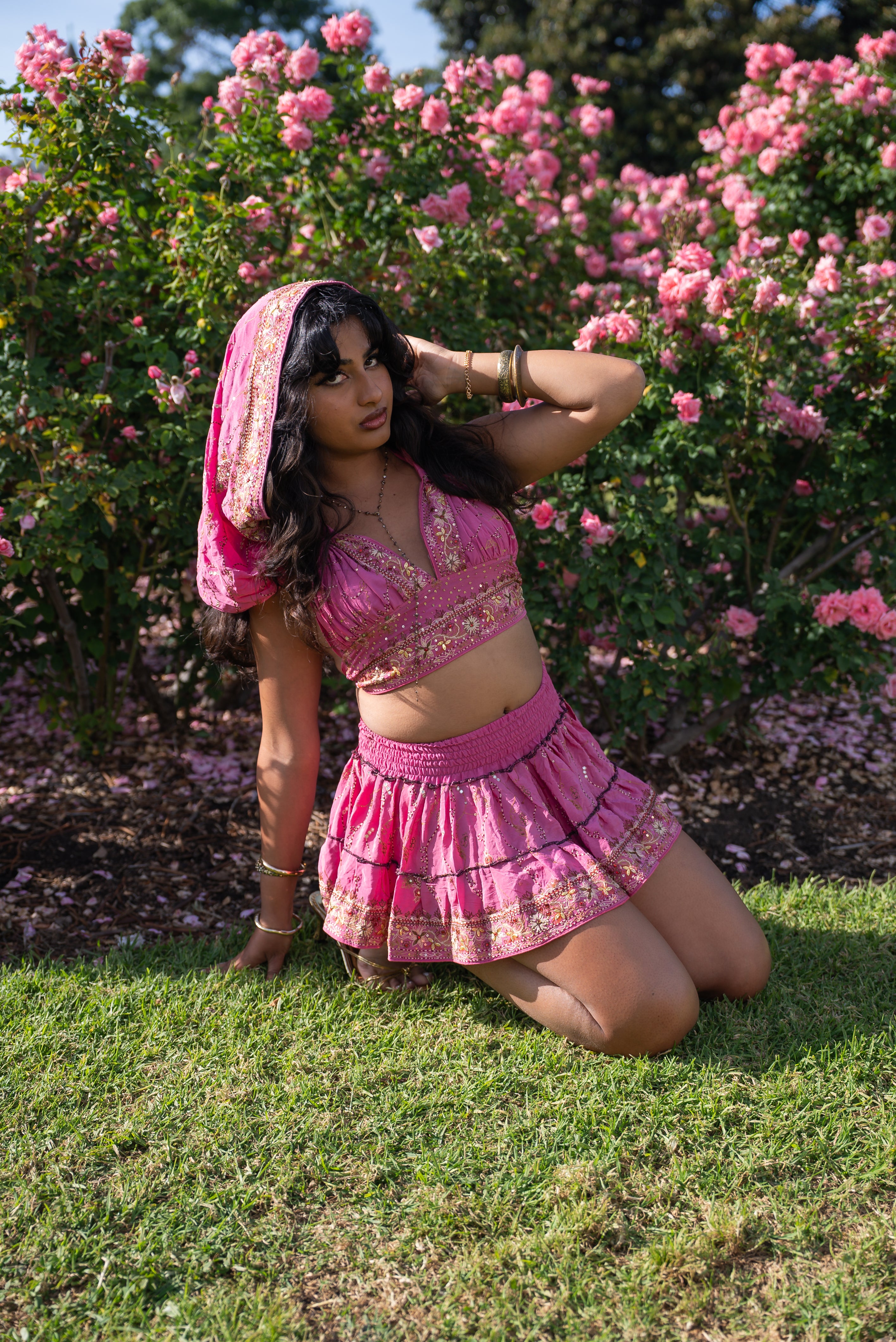 Bohemian Aurora Mini Gehr Skirt Set