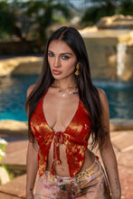 Load image into Gallery viewer, Rani Bandhani Pixie Top
