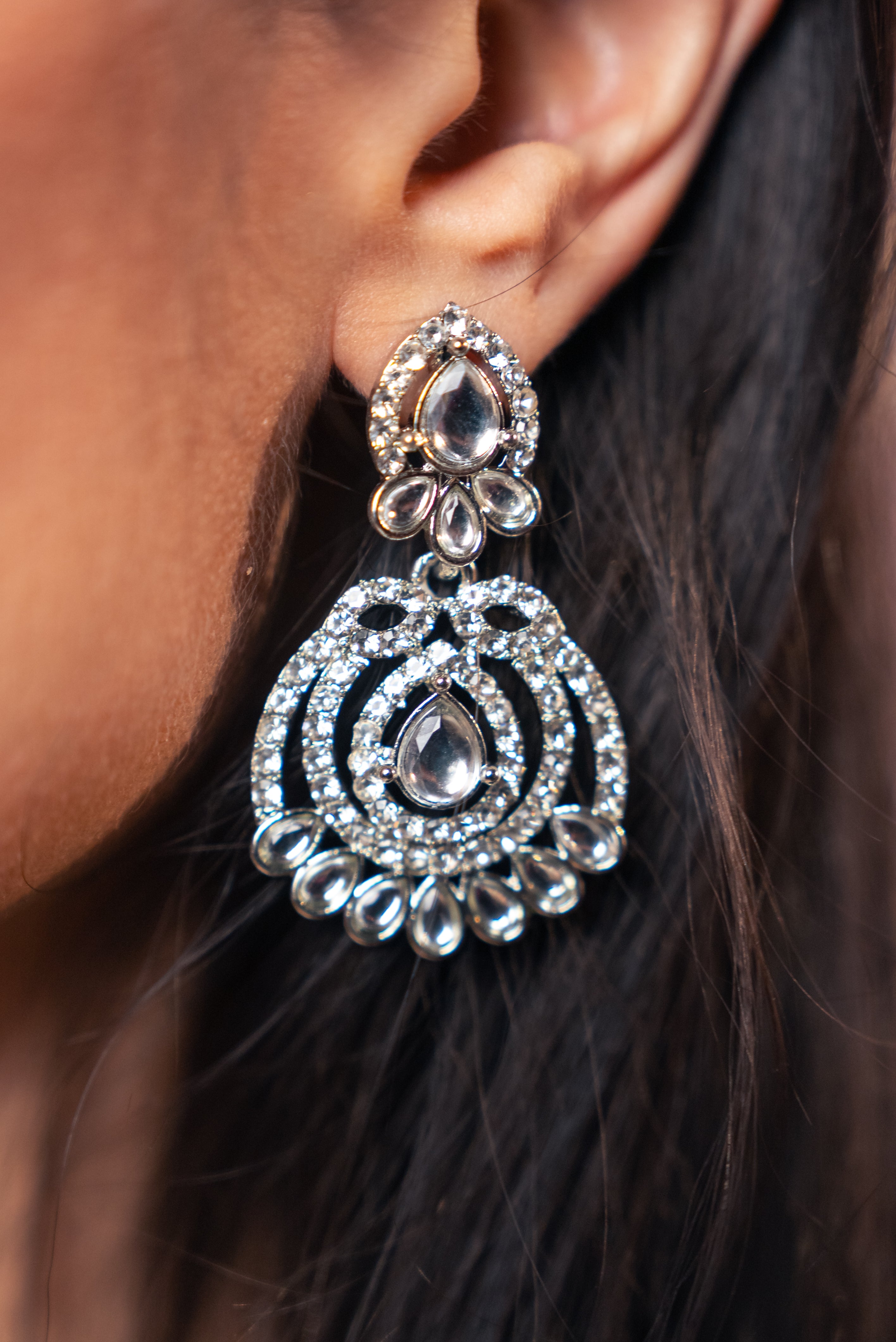 Diamond Drop Necklace Set