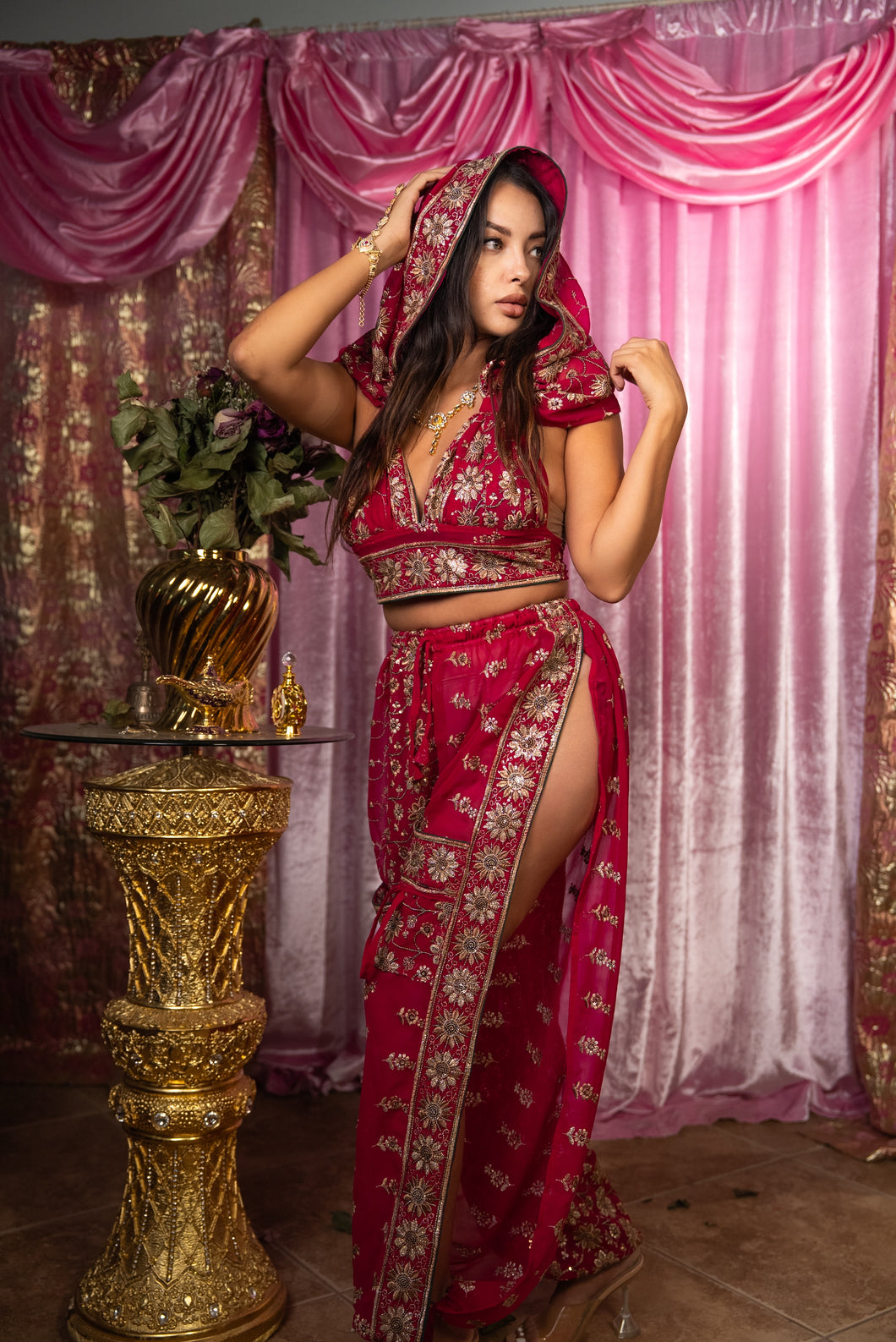 Golden Fuscia Jasmine Set