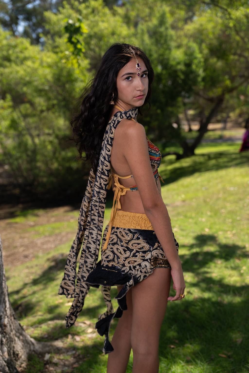 Bohemian rainbow Shakti set