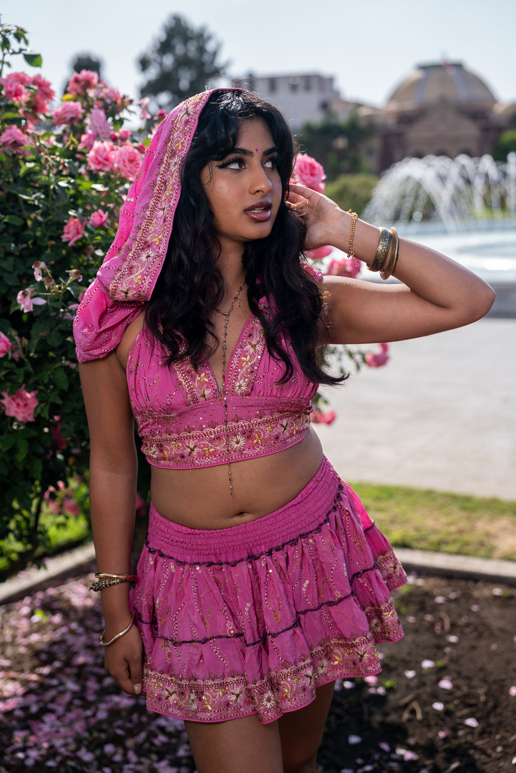 Bohemian Aurora Mini Gehr Skirt Set