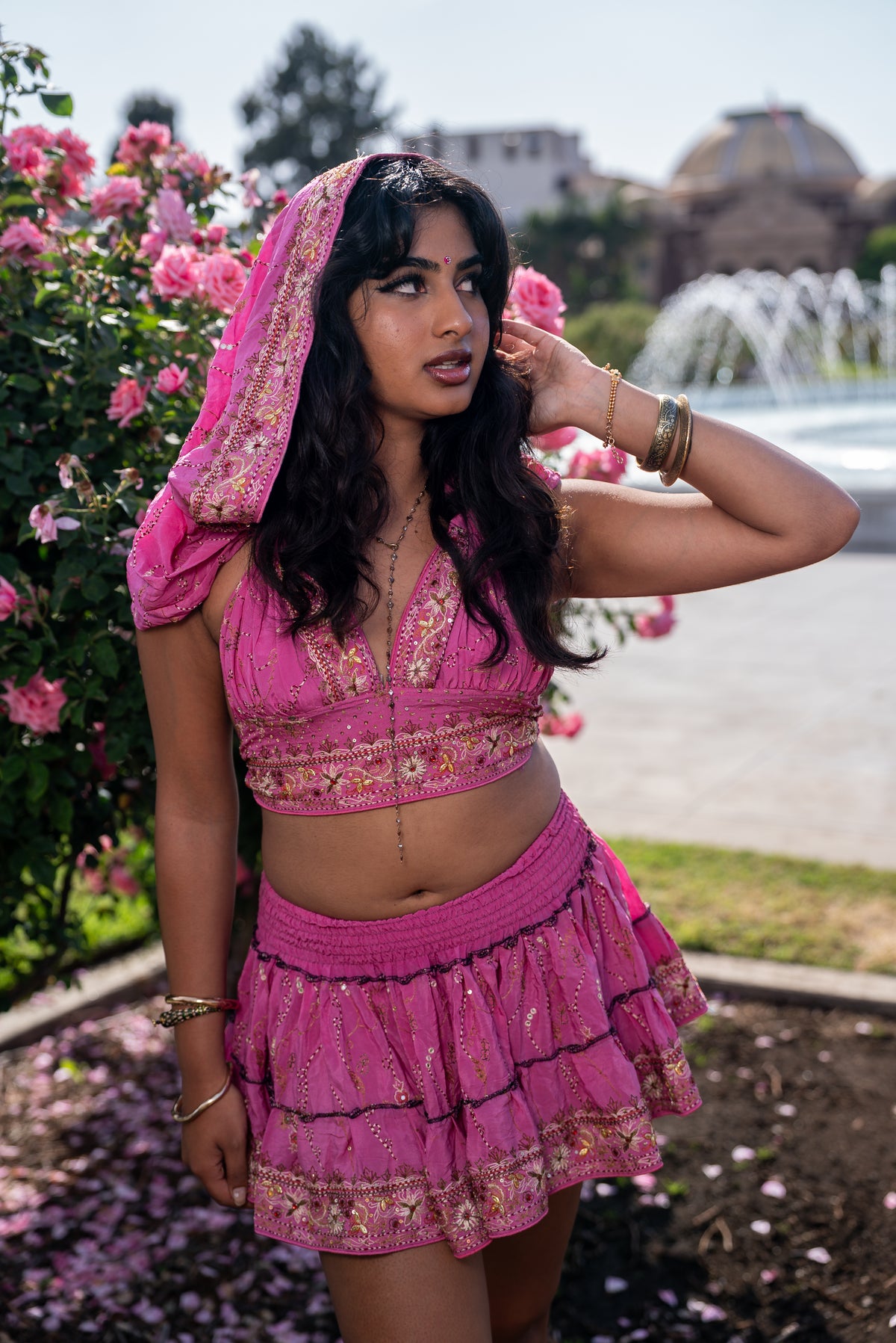 Bohemian Aurora Mini Gehr Skirt Set