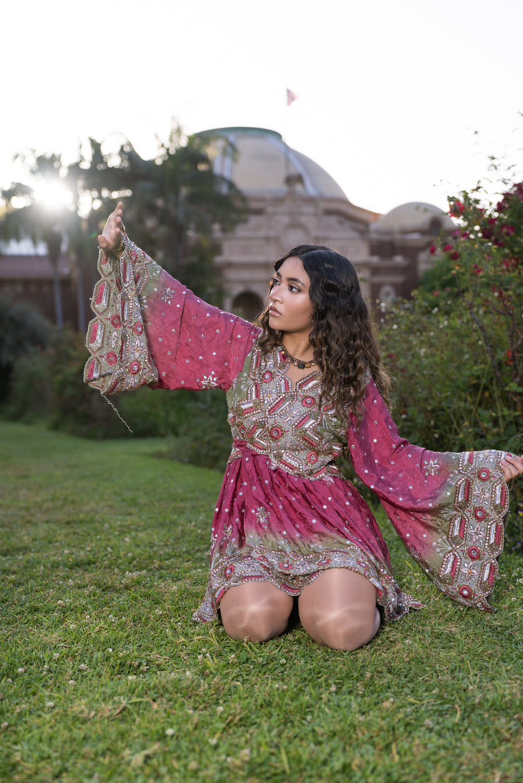 Rose Kulfi Babydoll Dress