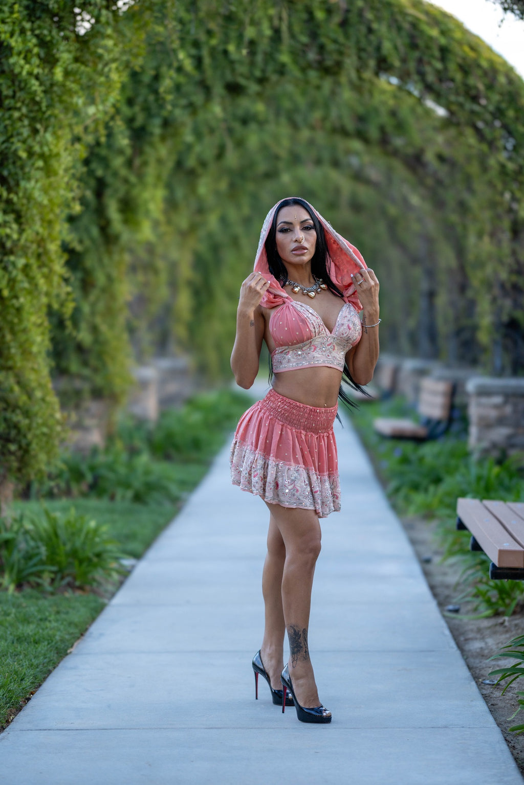Peach Princess Mini Gehr Skirt Set