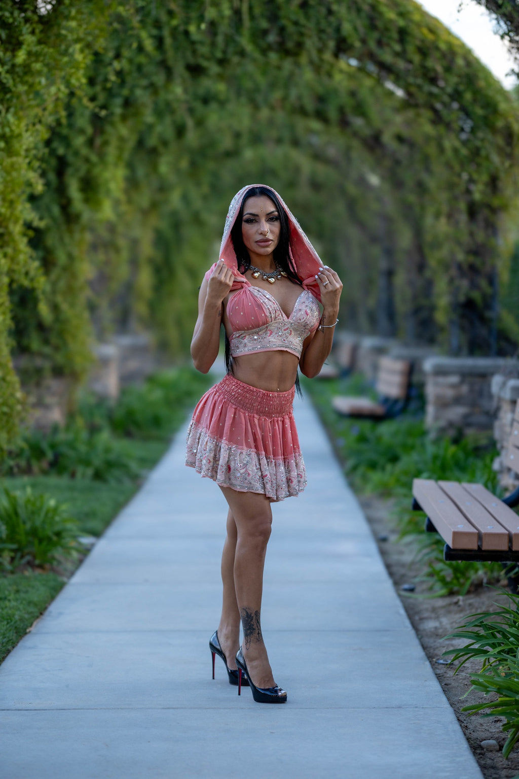Peach Princess Mini Gehr Skirt Set