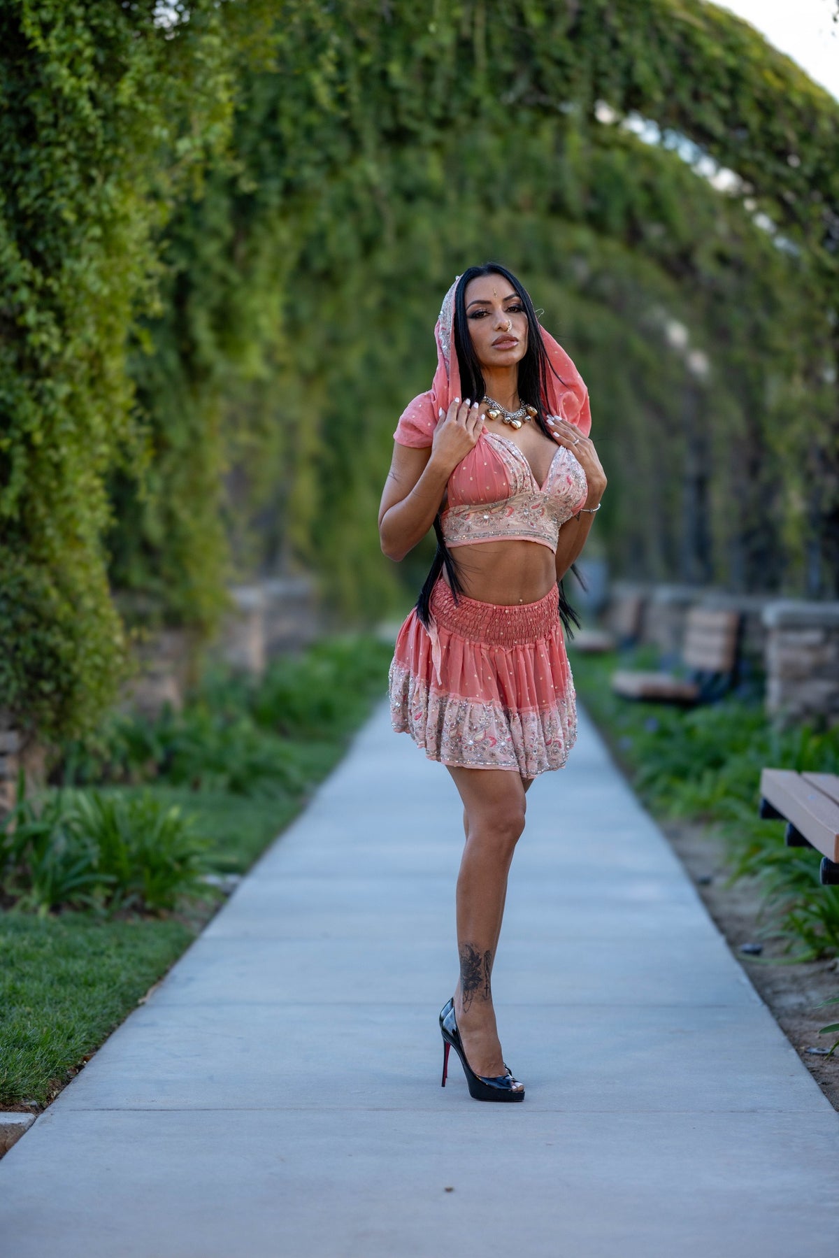 Peach Princess Mini Gehr Skirt Set