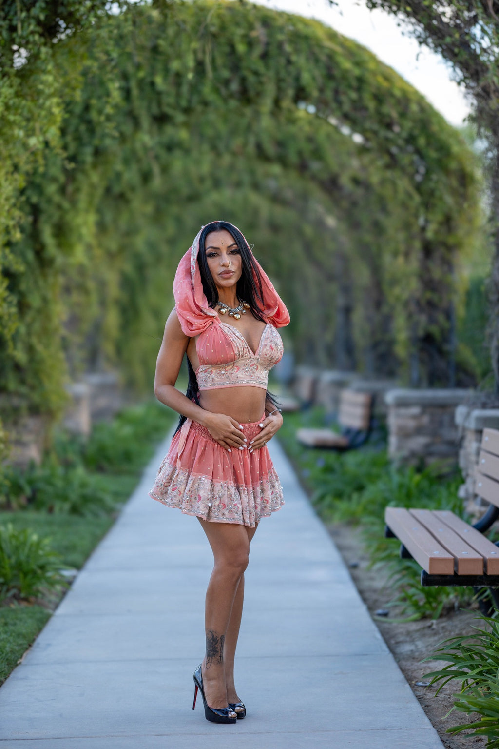 Peach Princess Mini Gehr Skirt Set