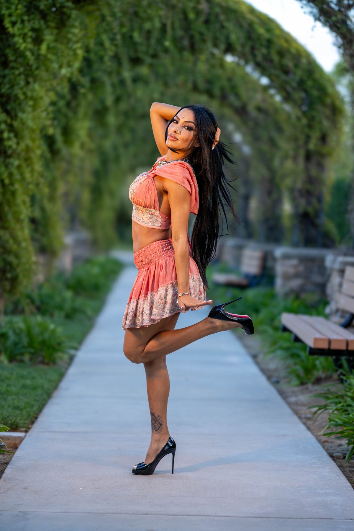 Peach Princess Mini Gehr Skirt Set