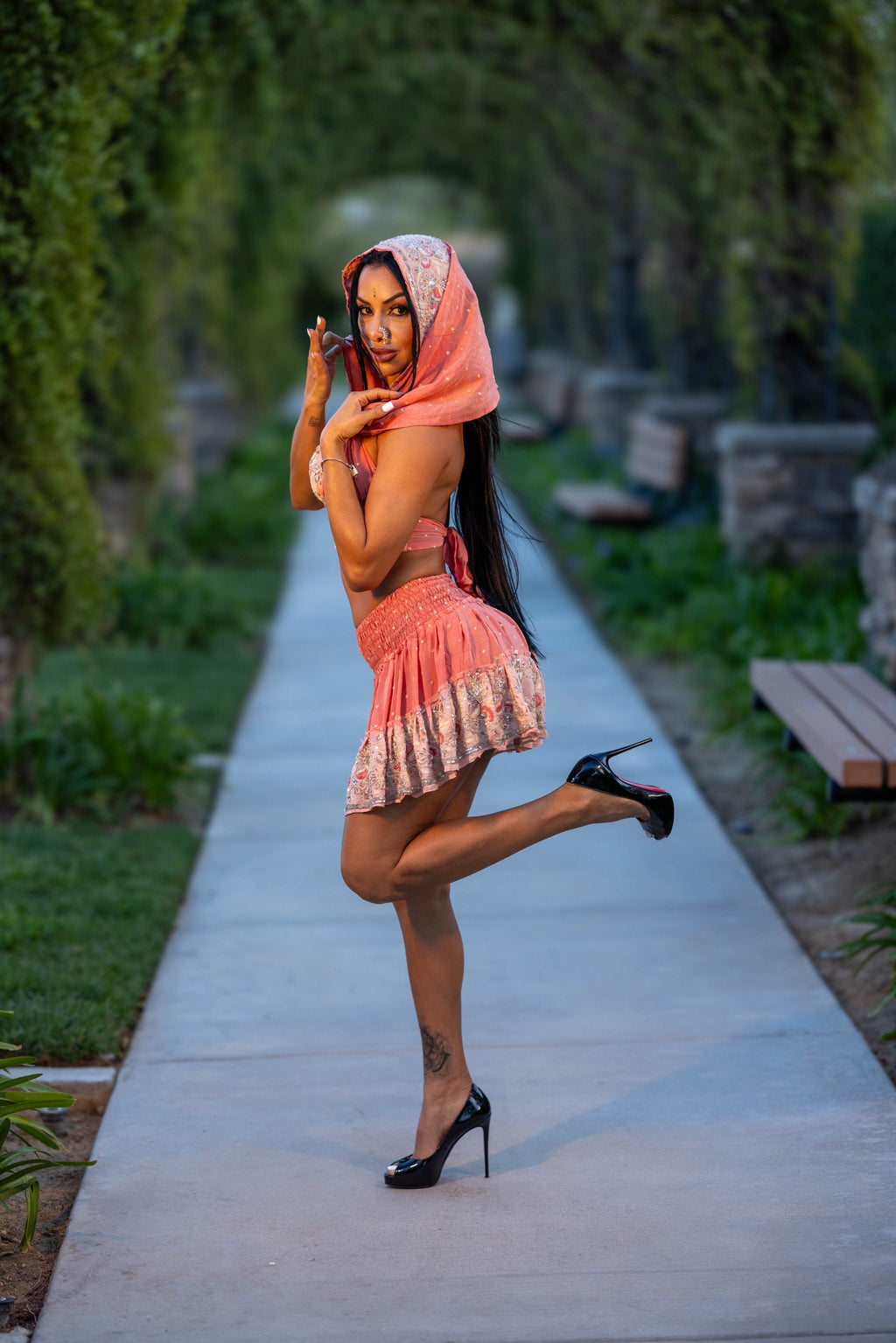 Peach Princess Mini Gehr Skirt Set