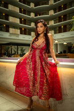 Load image into Gallery viewer, Golden Fuscia Magic Dress
