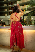 Load image into Gallery viewer, Golden Fuscia Magic Dress
