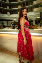 Load image into Gallery viewer, Golden Fuscia Magic Dress
