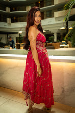 Load image into Gallery viewer, Golden Fuscia Magic Dress
