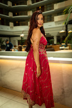 Load image into Gallery viewer, Golden Fuscia Magic Dress
