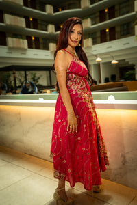 Golden Fuscia Magic Dress