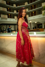 Load image into Gallery viewer, Golden Fuscia Magic Dress
